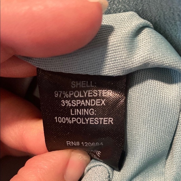 Torrid Sky Blue Draped Open Blazer 2X | Ruched Sleeve | Lined - Picture 5 of 7